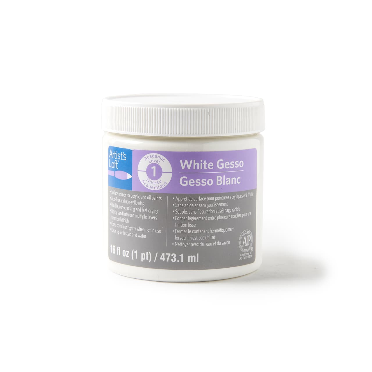 9 Pack: White Acrylic Gesso by Artist's Loft®, 16oz.